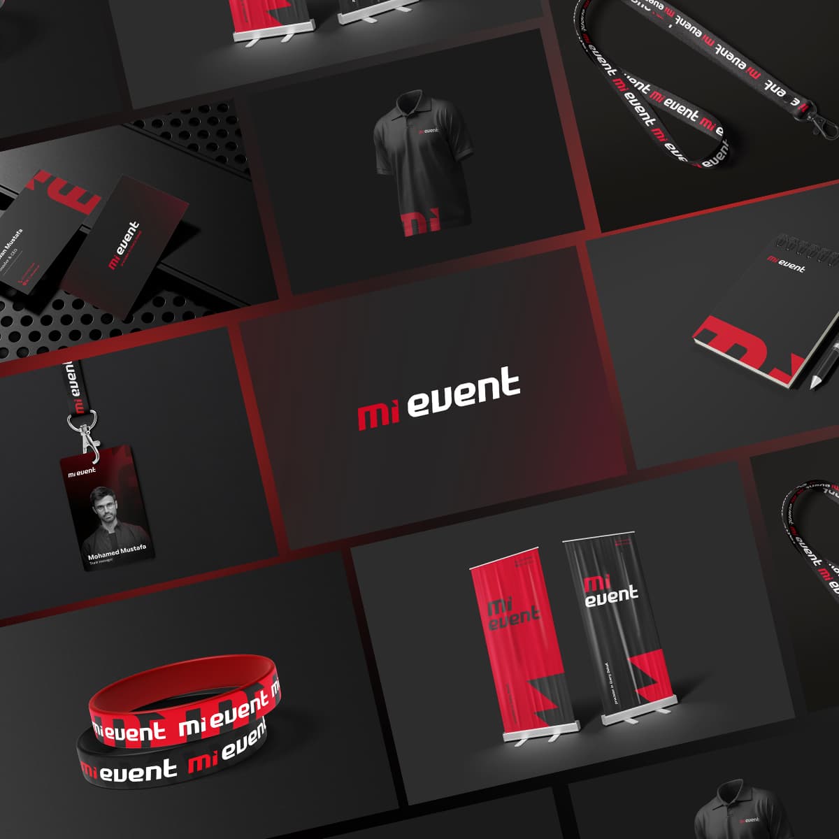 Creative event branding and visual content for MI event